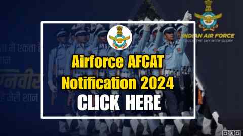 Airforce AFCAT 022024 Notification Full Details