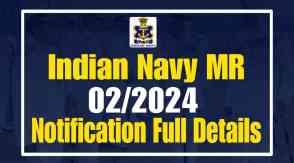 Indian Navy MR 2024 Notification Full Details