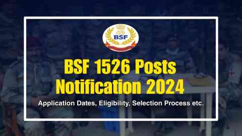 CAPFs HC and ASI Steno 1526 Posts 2024 Notification Out