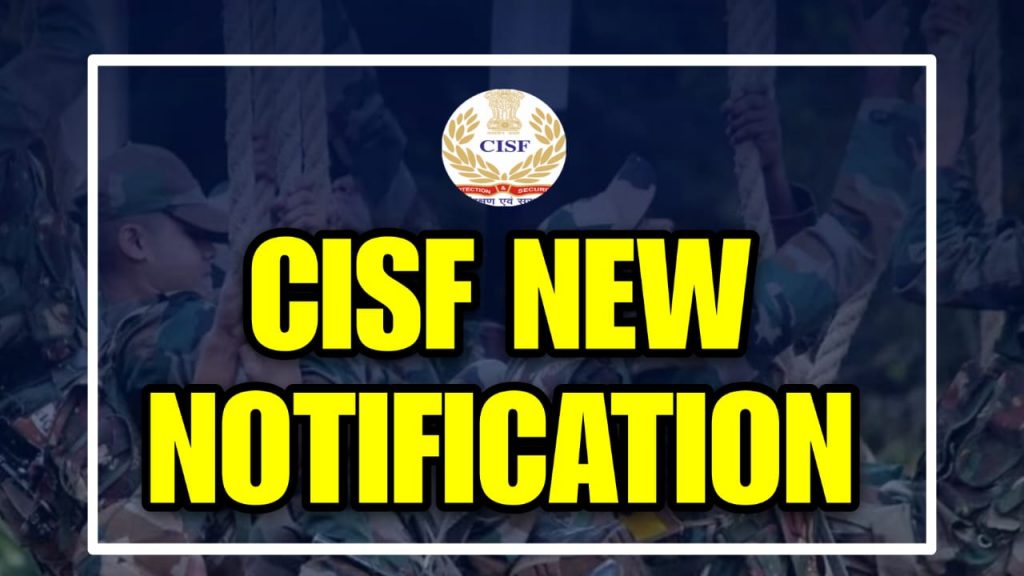 CISF Fireman 1130 Posts Notification 2024