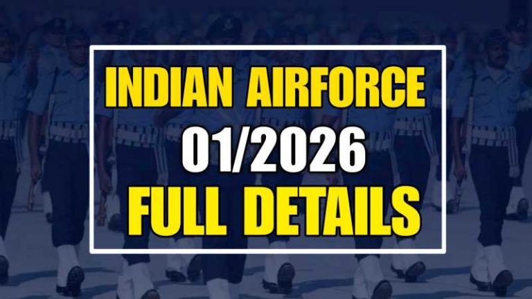 Indian Airforce Agniveer Notification 01 2026 Full Details UFJUS COM