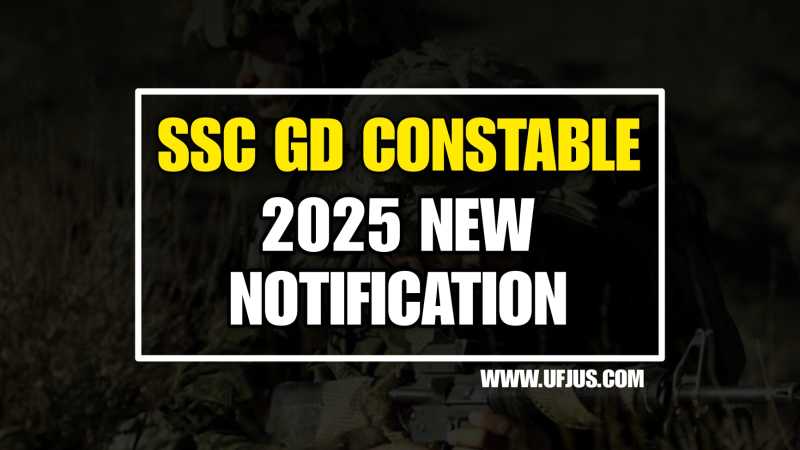 SSC GD Constable 2025 Notification Full Details